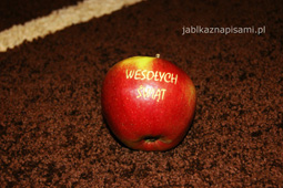 jablko z nadrukiem